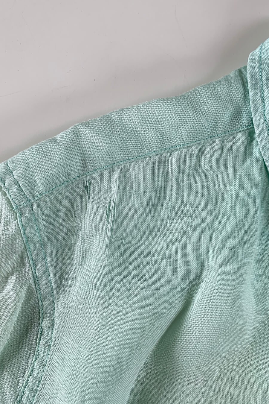 Visibly Mending a Linen Shirt — Collingwood-Norris
